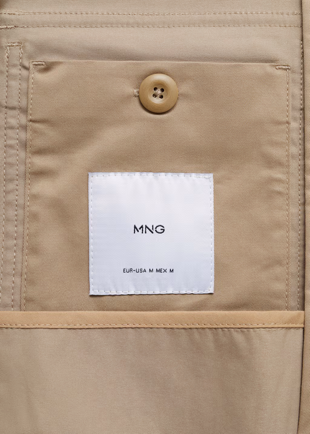 Relaxed-fit cotton jacket - Beige