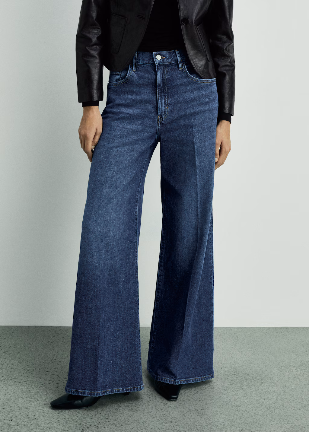 High-rise wideleg jeans - Medium Blue