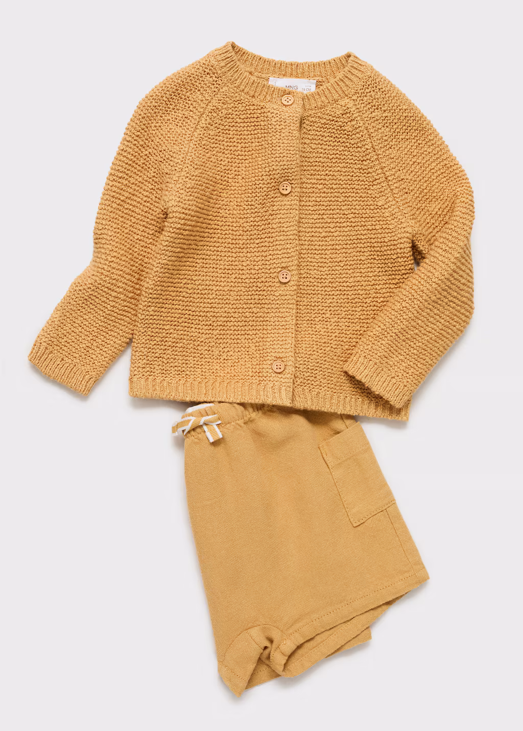 Knit cardigan - Mustard