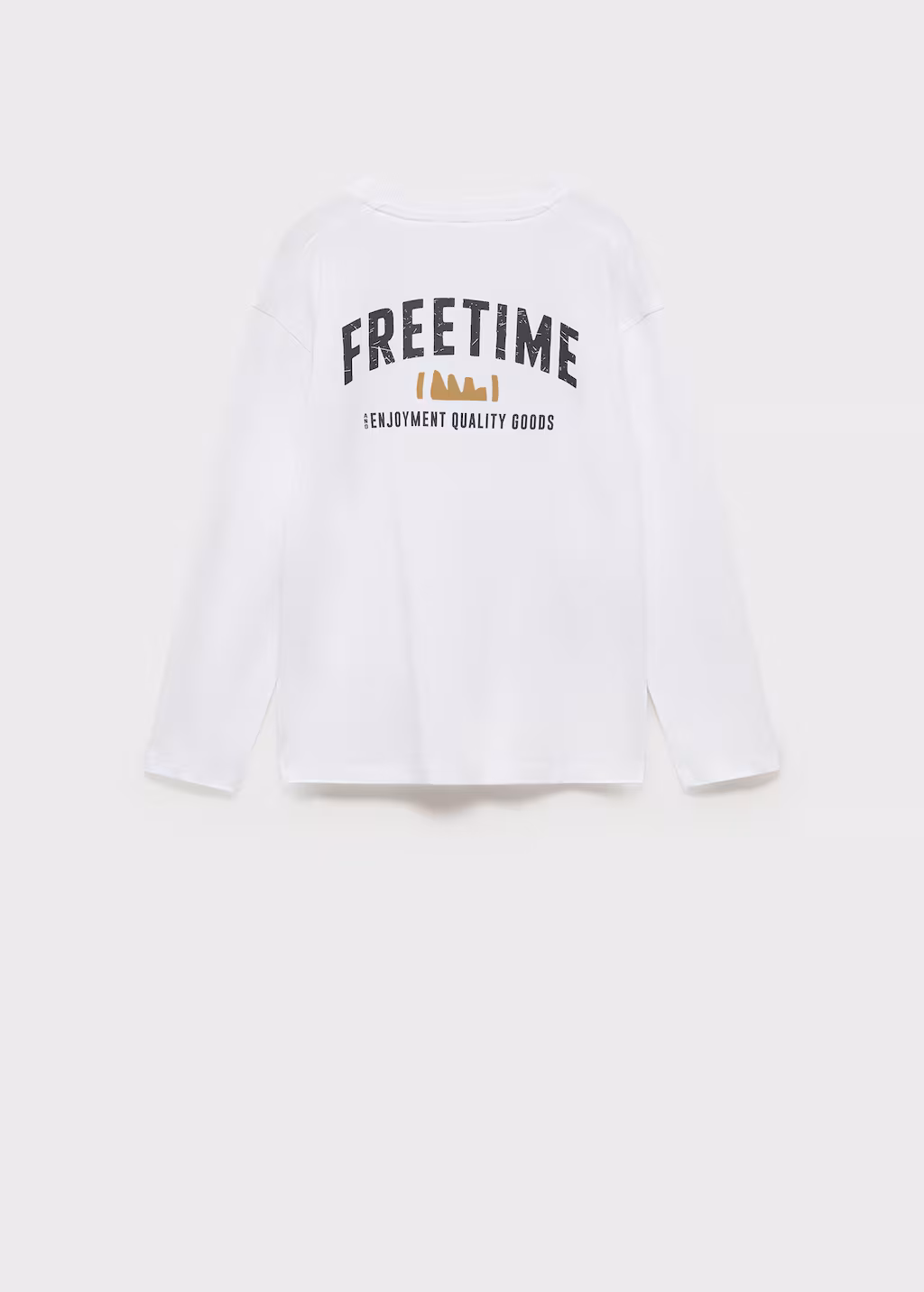 Printed cotton-blend T-shirt - Off White
