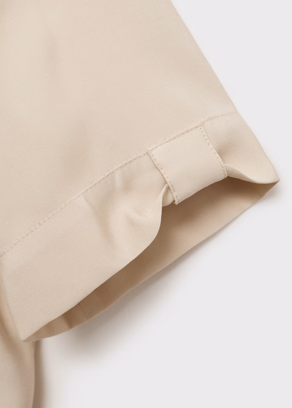Short sleeve fluid shirt - Khaki