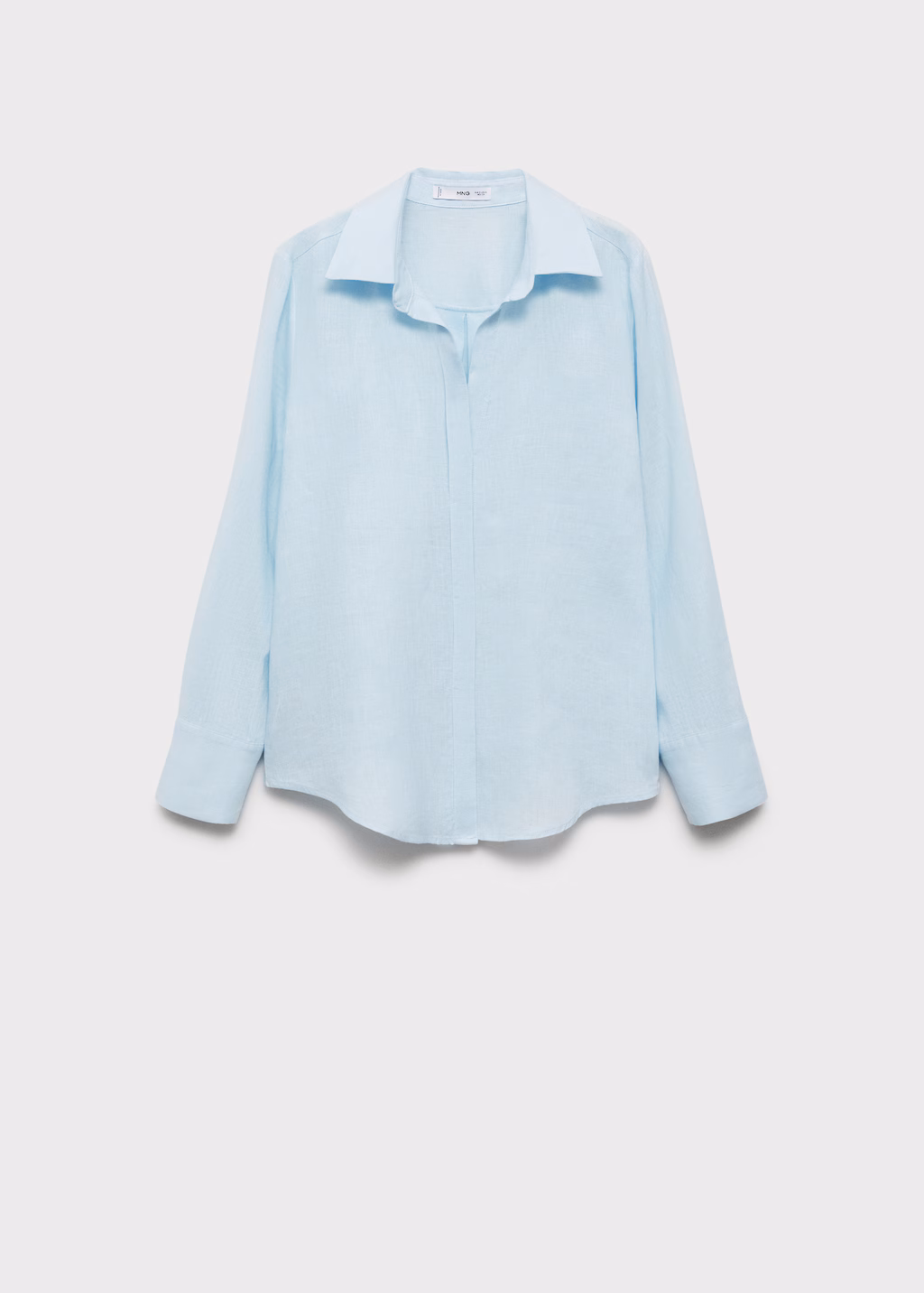 Regular-fit linen shirt - Black