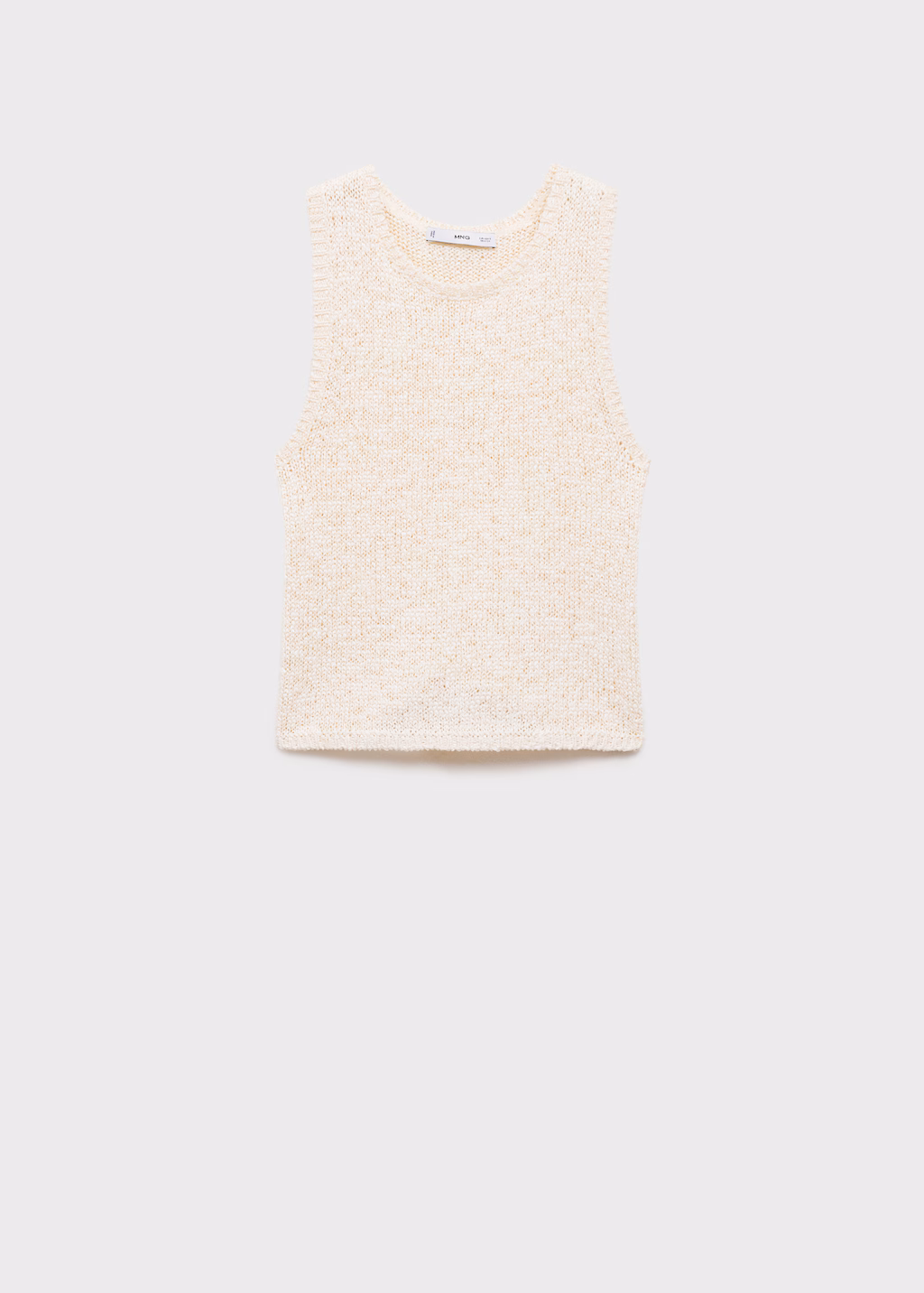 Crochet top with straps - Ecru