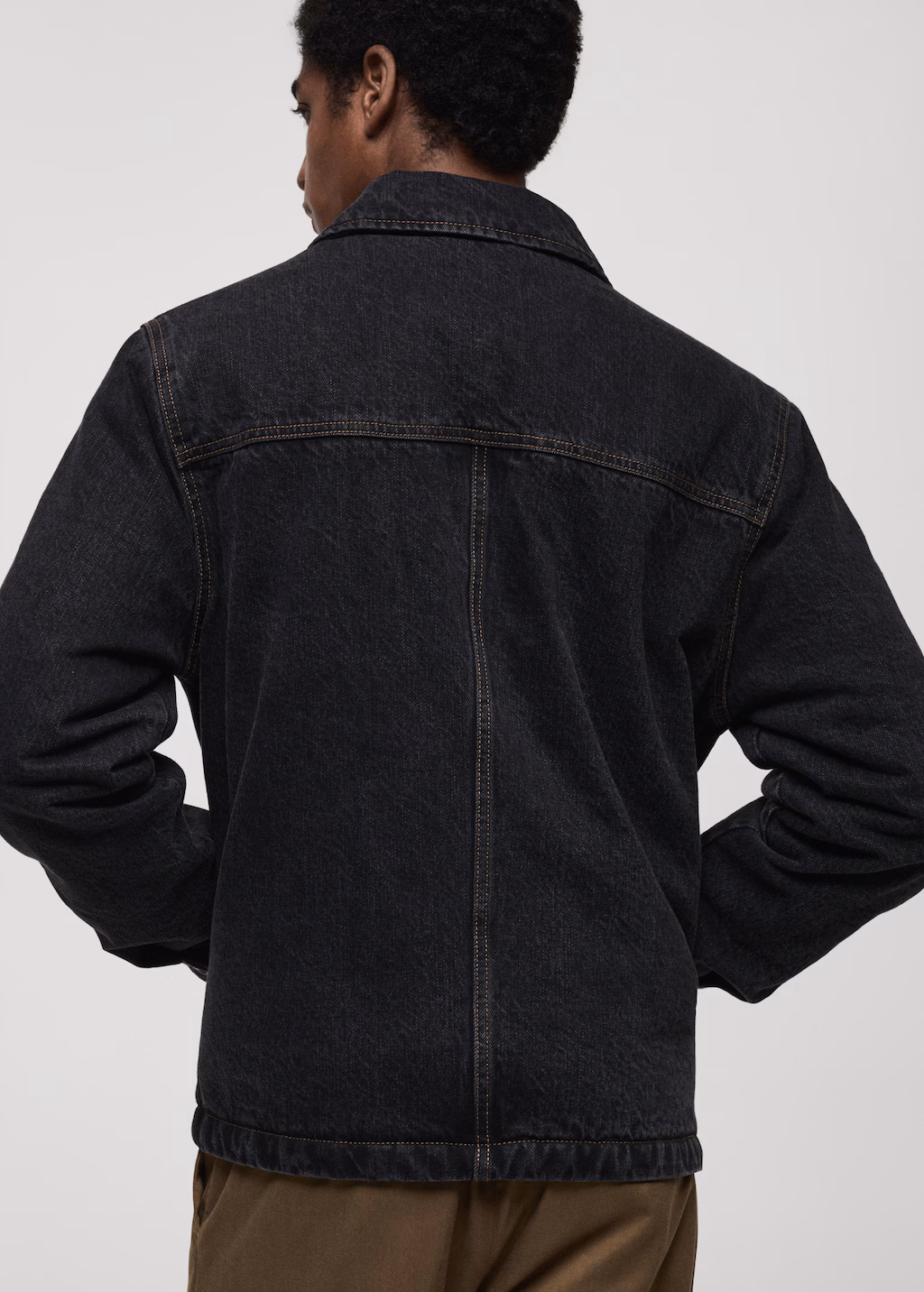 Dark-wash denim jacket - Open Grey