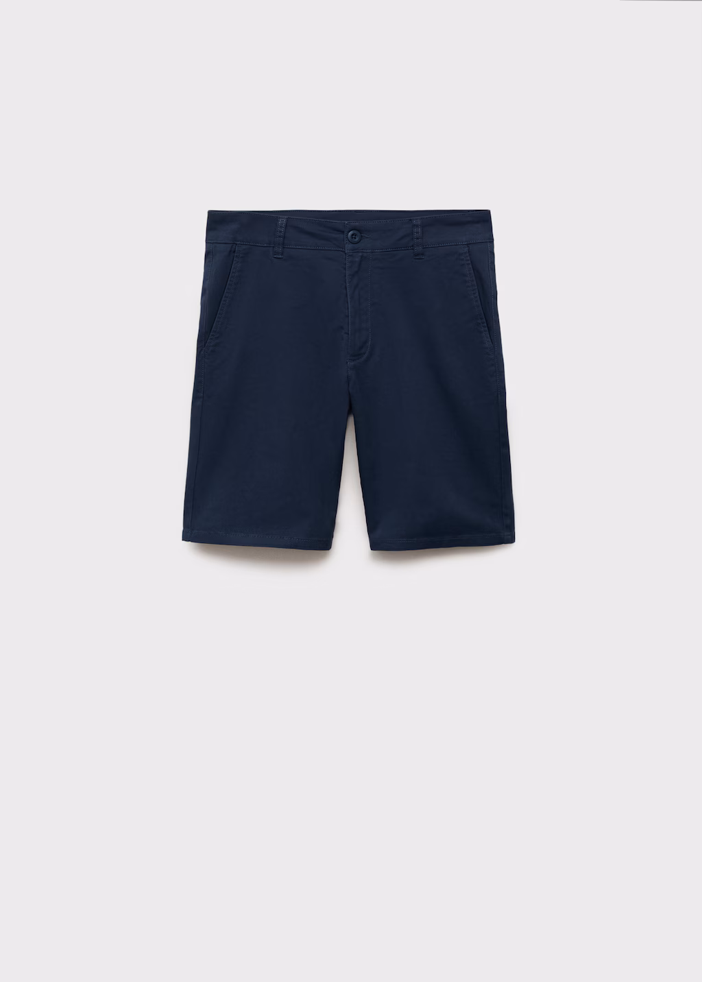 Cotton Bermuda shorts - Navy