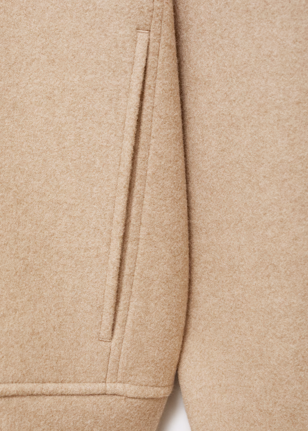 Regular-fit jacket with zip - Beige