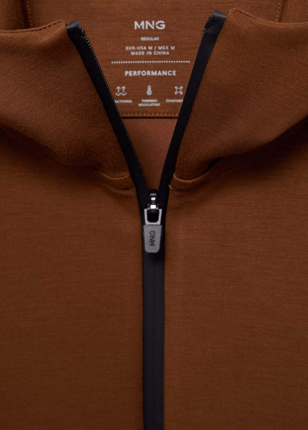 COOLMAX® hooded sweatshirt - Burnt Orange