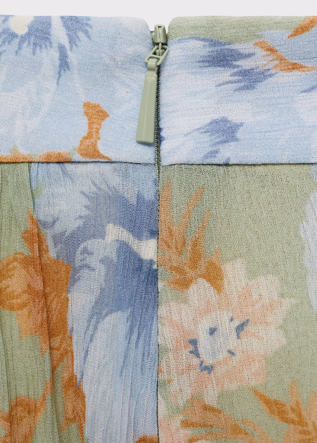 Floral balloon trousers - Mint Green
