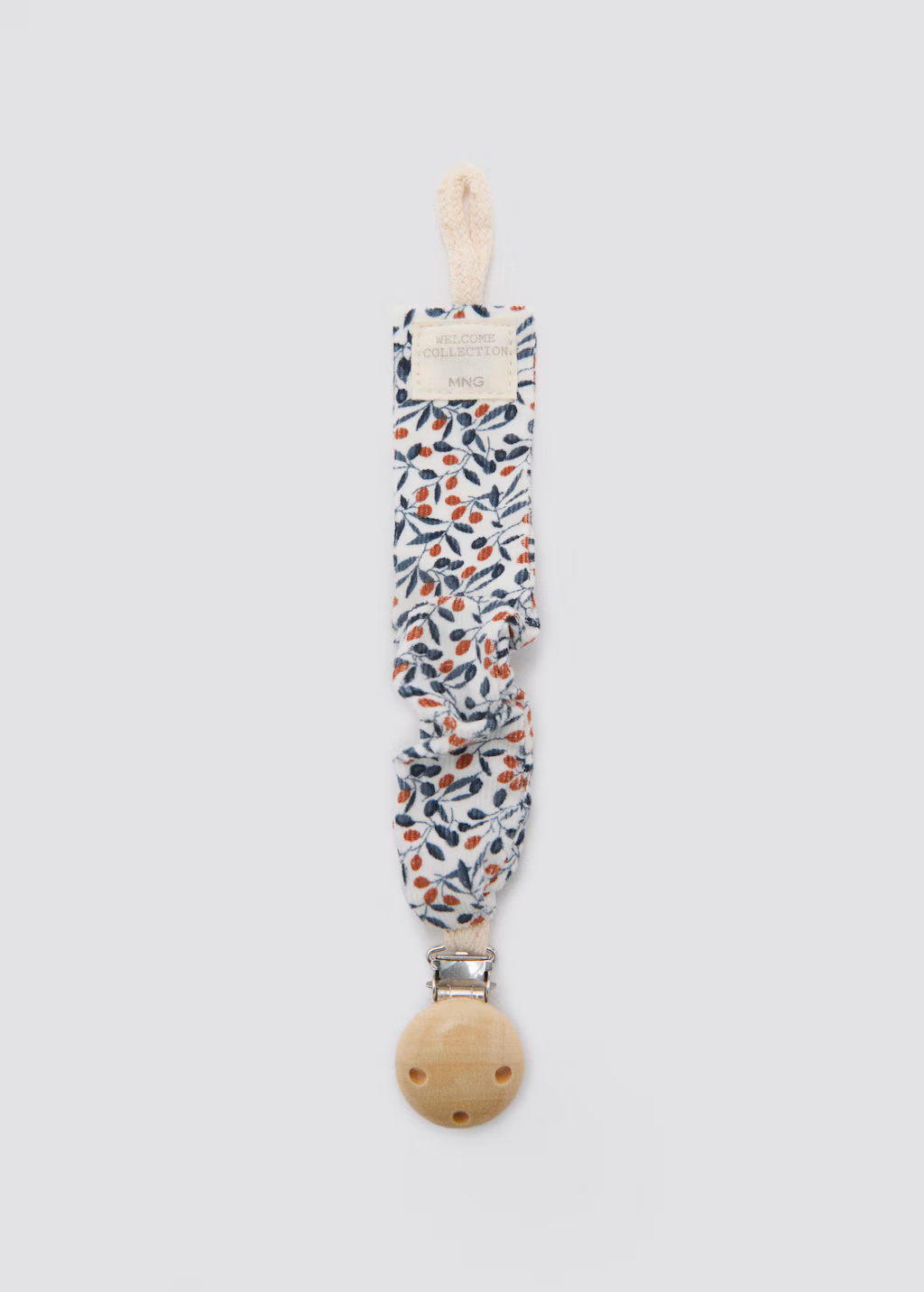 Printed brooch pacifier holder - Off White
