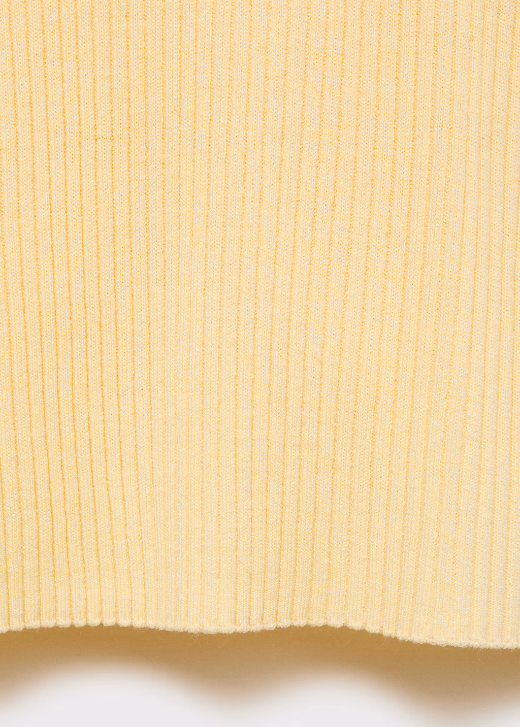 Ribbed knit top - Sky Blue