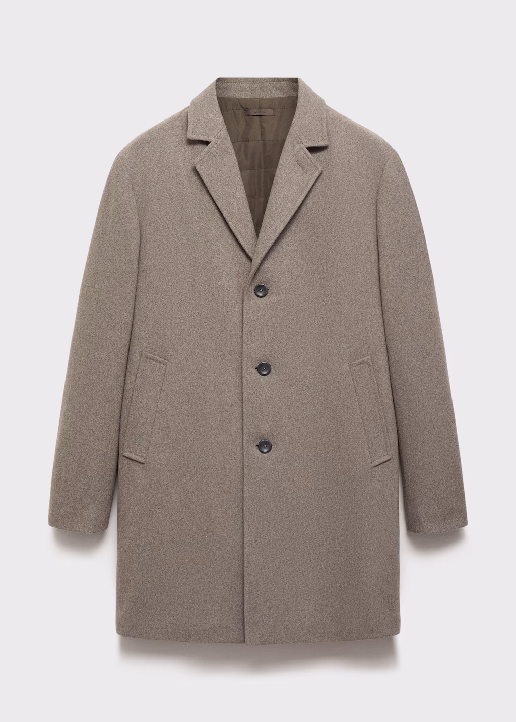 Quilted wool inner coat - Dark Navy