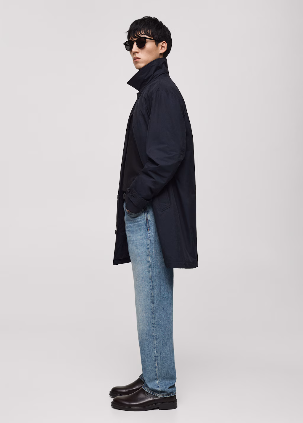 Moby straight-fit black jeans - Black denim