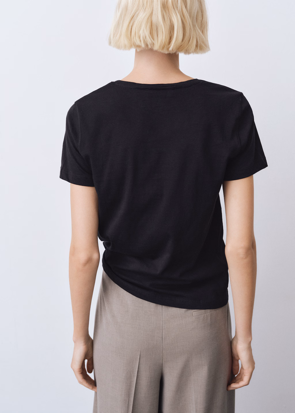 Short-sleeved cotton t-shirt - White