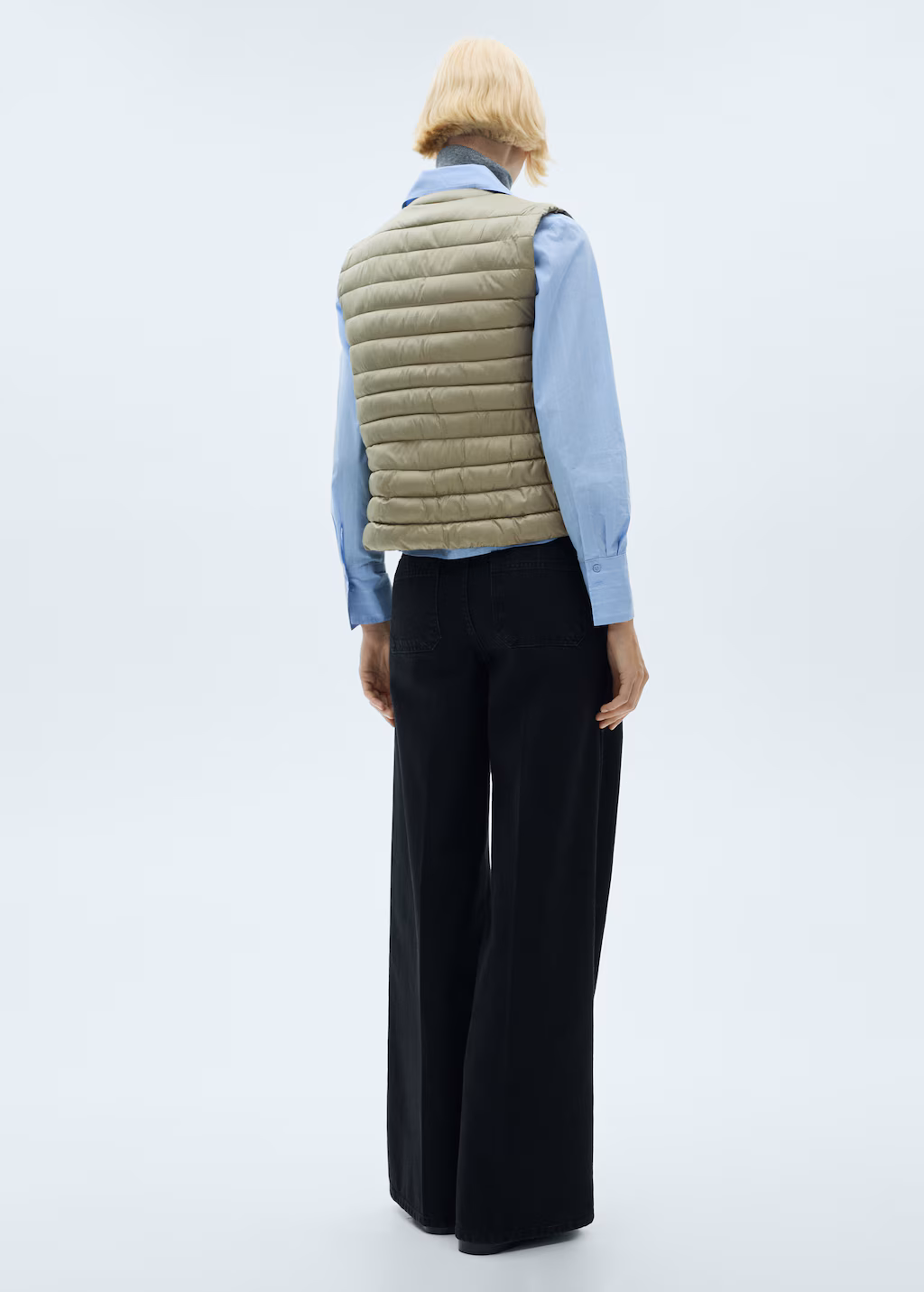 Quilted gilet - Black