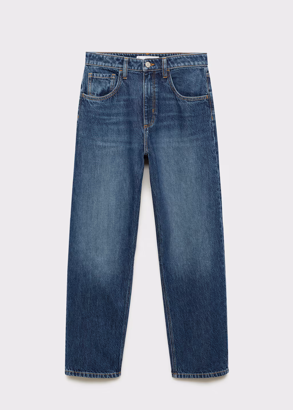 High-rise balloon jeans - Dark Blue