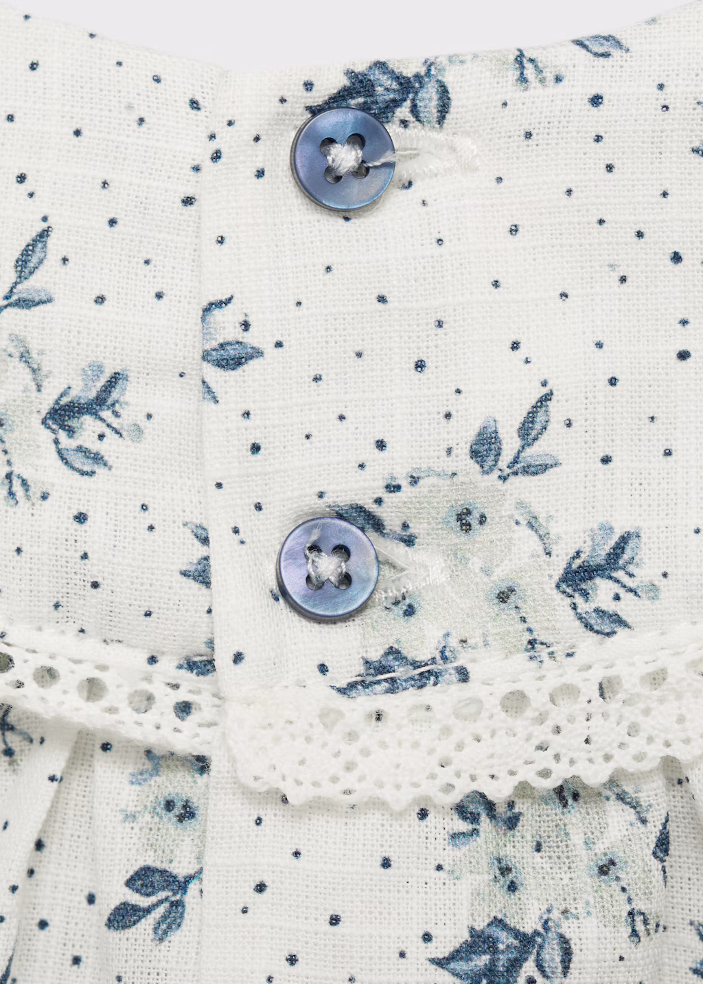 Cotton dress and nappy cover - Off White