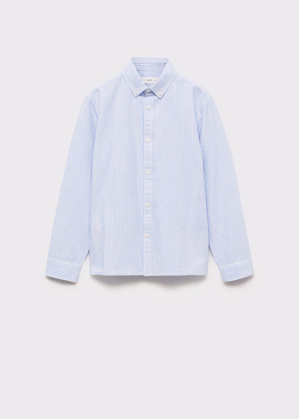 100% cotton Oxford striped shirt - Sky Blue