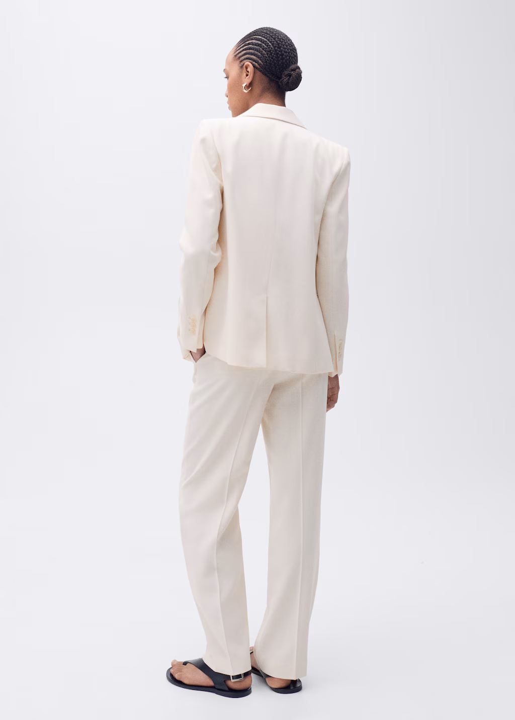 Straight suit trousers - Blue