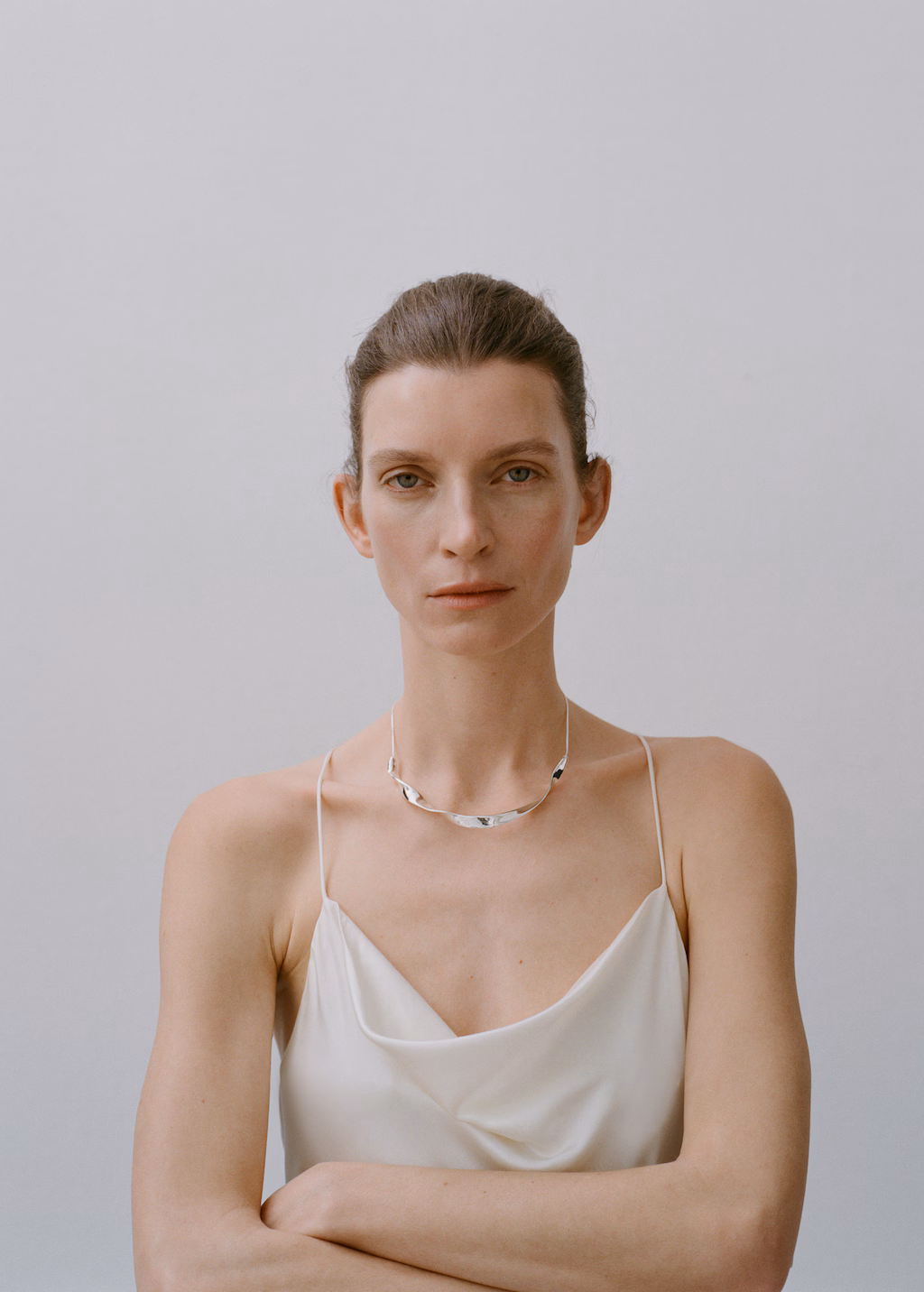 Wavy-design necklace - Silver