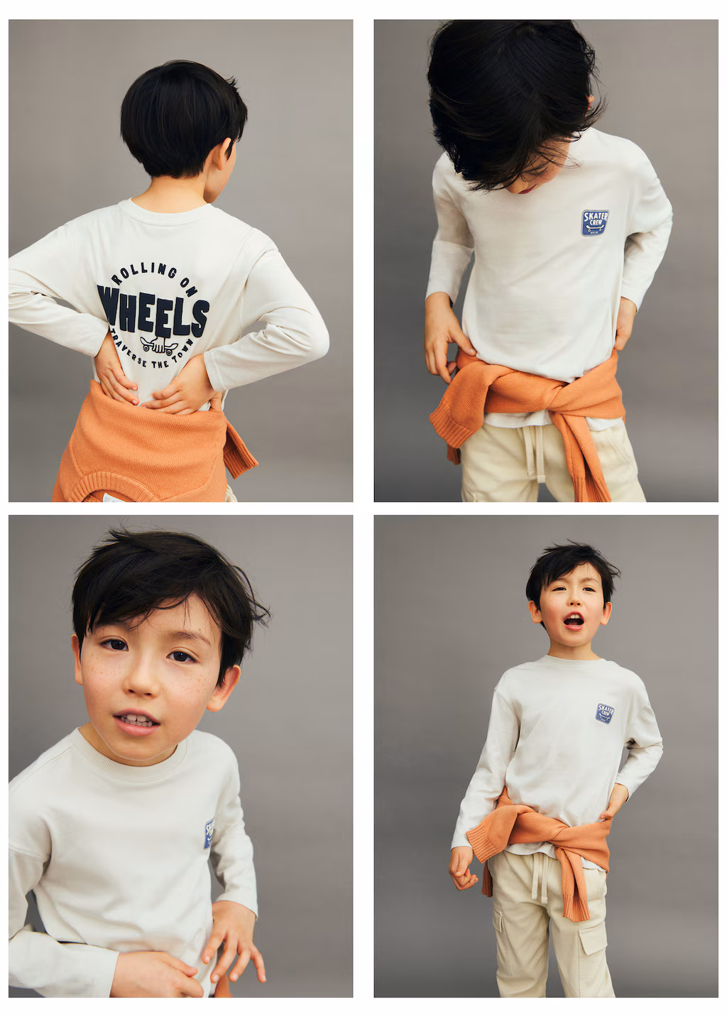 Printed cotton-blend t-shirt - Ice Grey