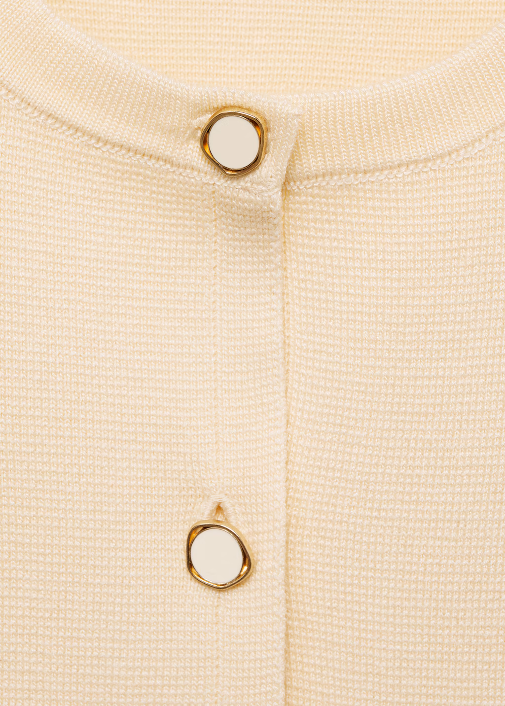 Fine-knit waistcoat with buttons - Chocolate
