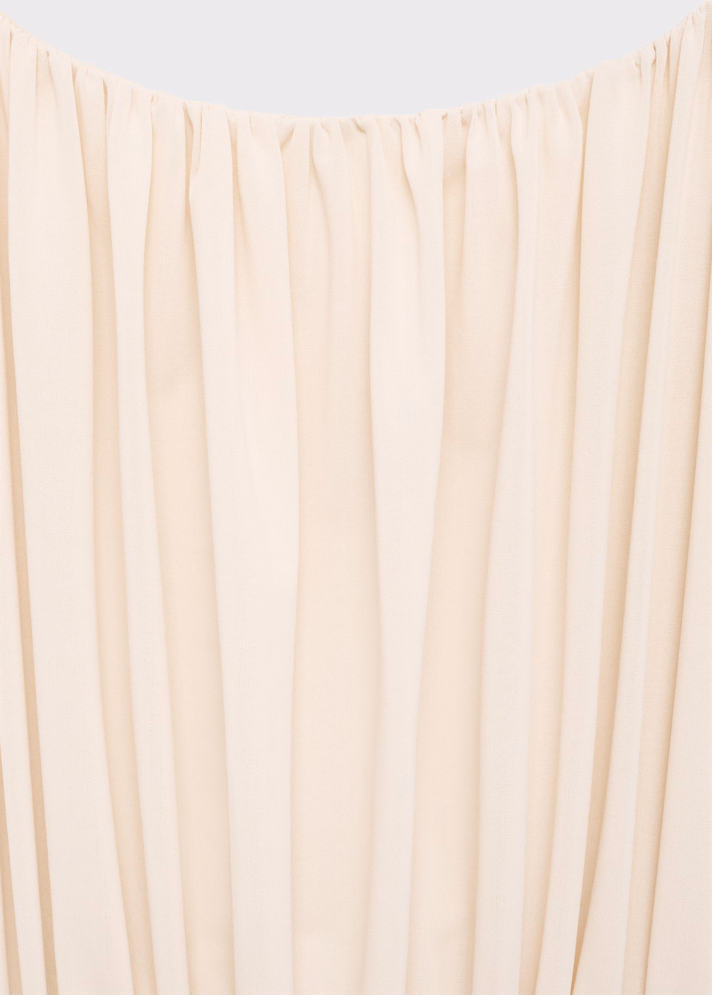 Combined draped top - Ecru