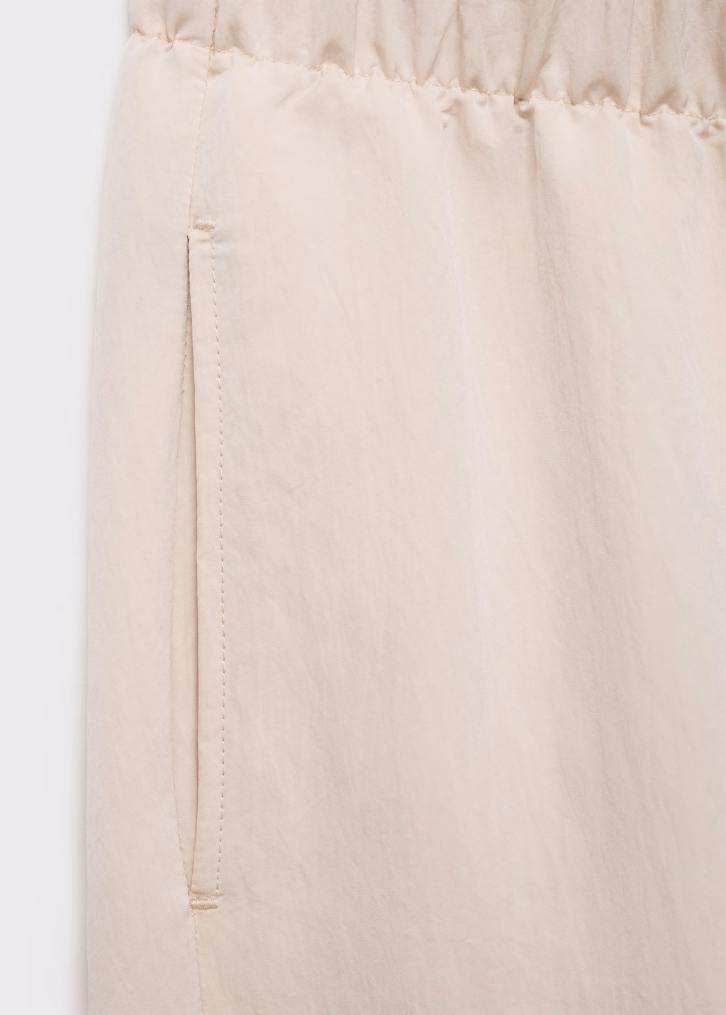Pleated jogger trousers - Ecru
