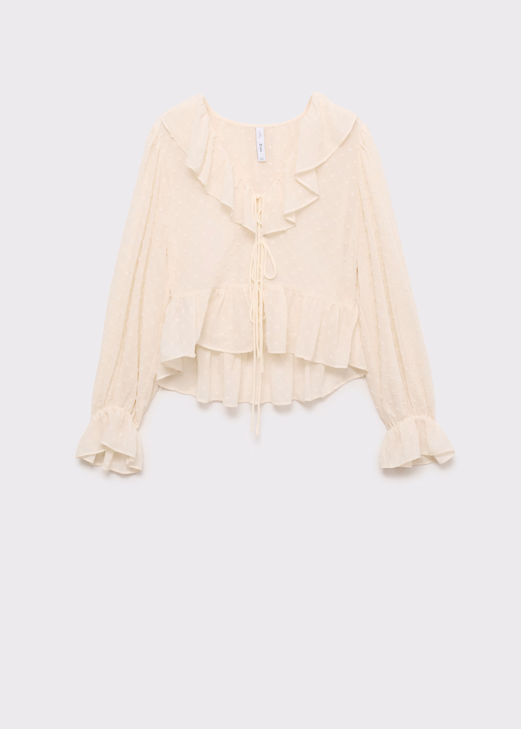 Ruffled blouse - Khaki