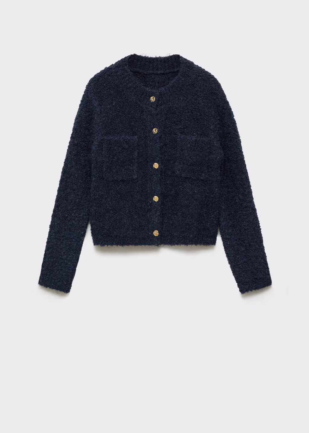 Bouclé jacket with jewel buttons - Sky Blue