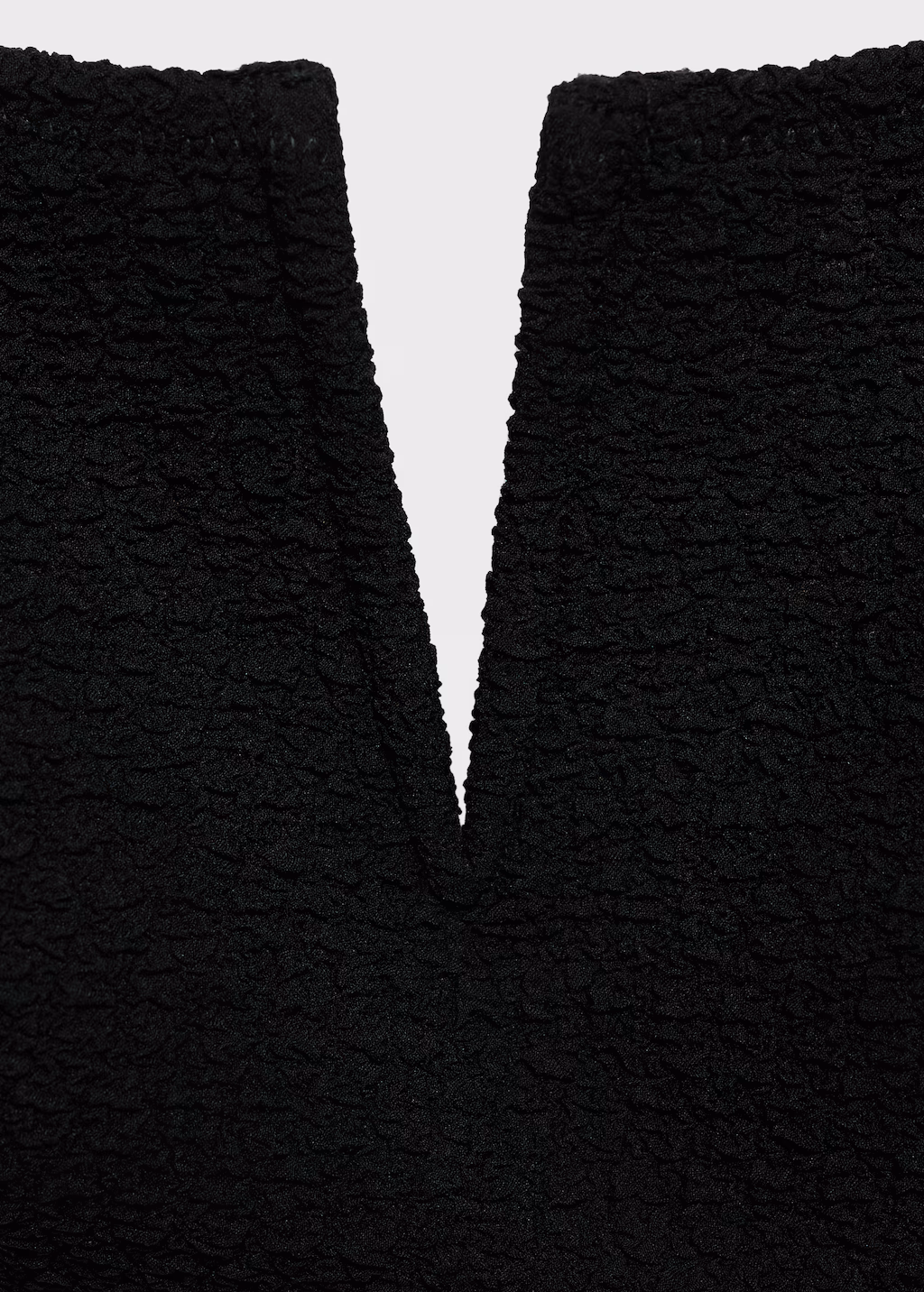 Towel-effect bikini top - Black