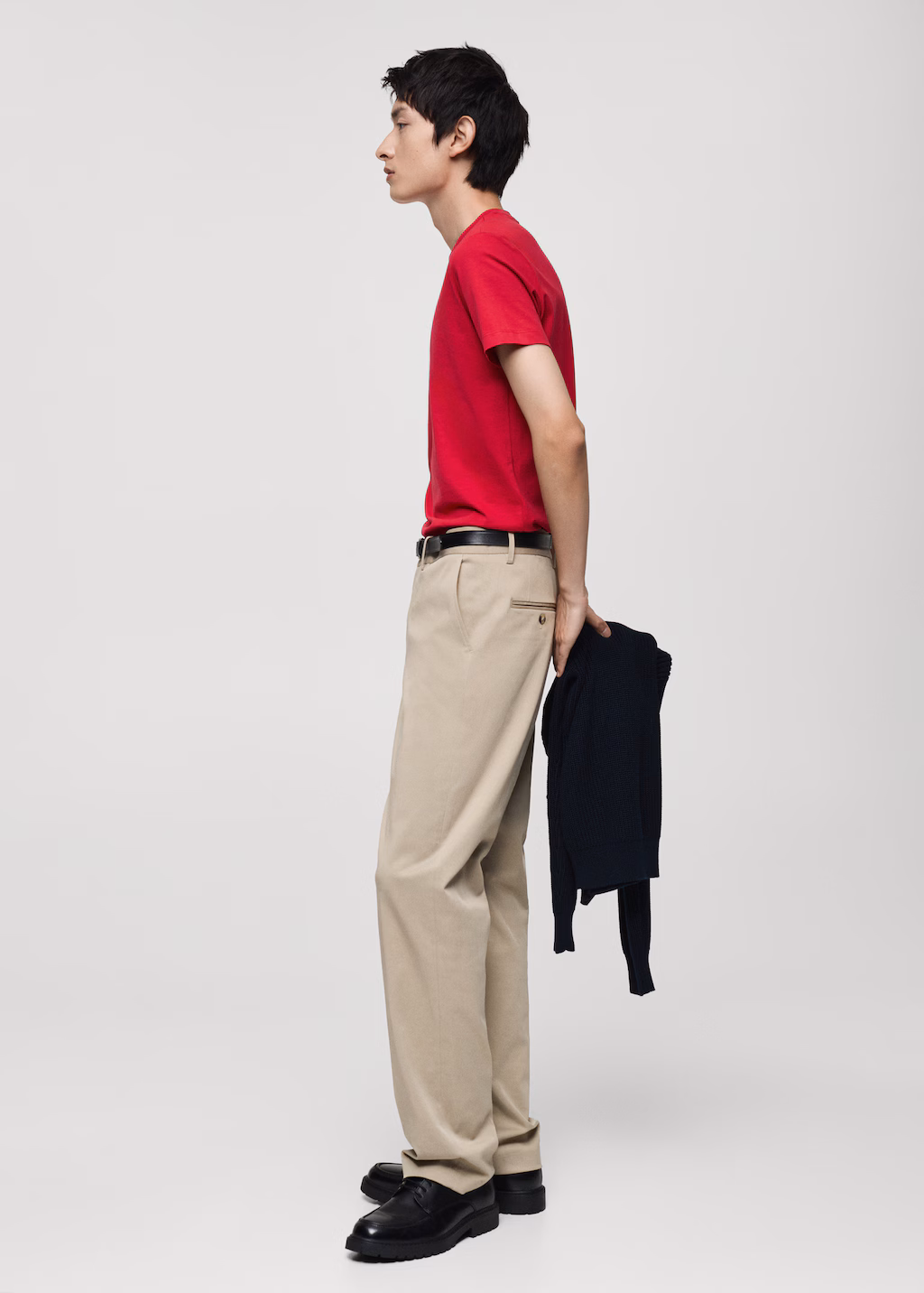 100% cotton slim-fit t-shirt - Red