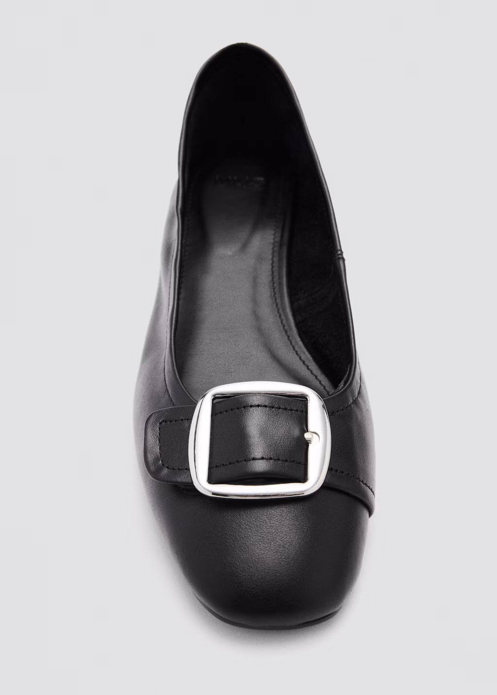 Buckle leather shoes - Black