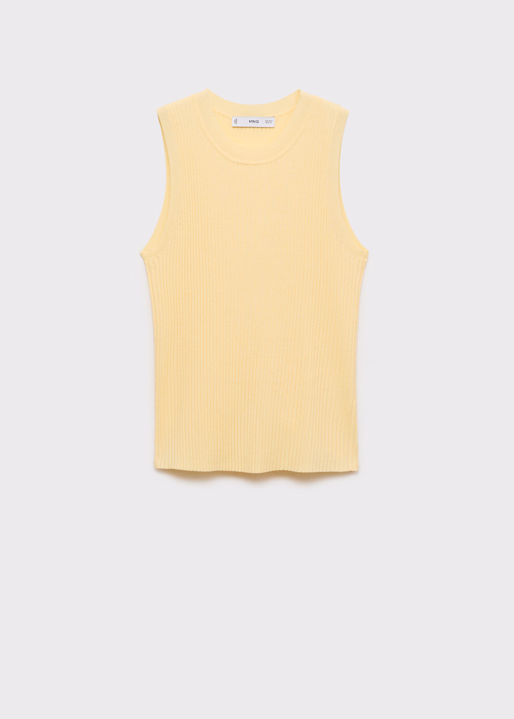 Ribbed knit top - Sky Blue
