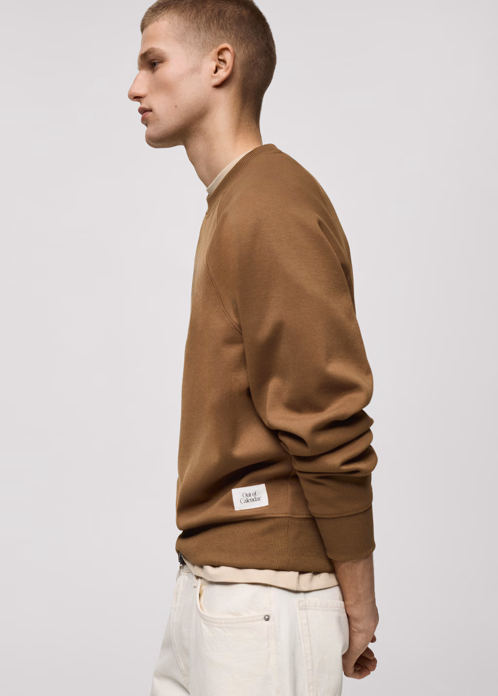 Relaxed-fit sweatshirt - Medium Brown