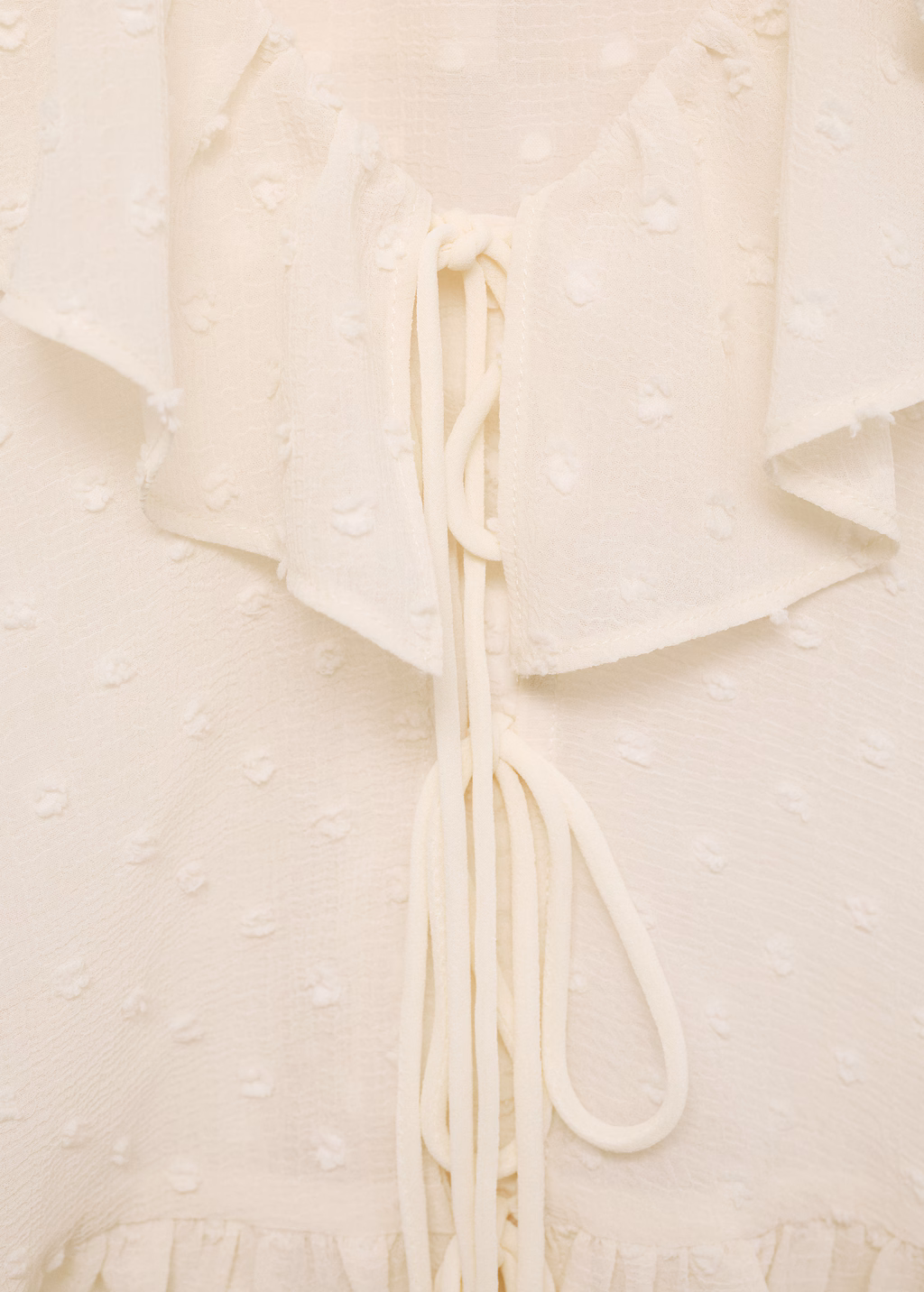 Ruffled blouse - Khaki
