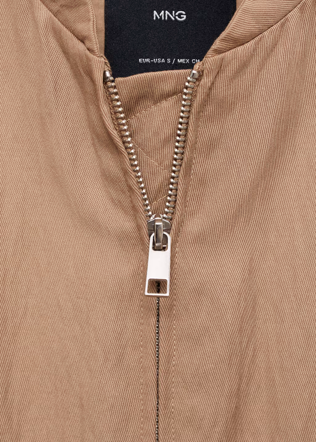Lyocell bomber jacket - Medium Brown