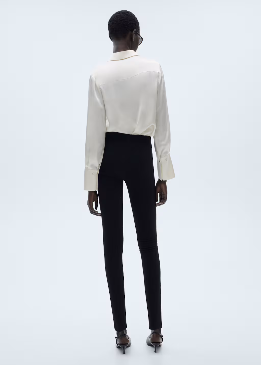Leggings with seam detail - Black
