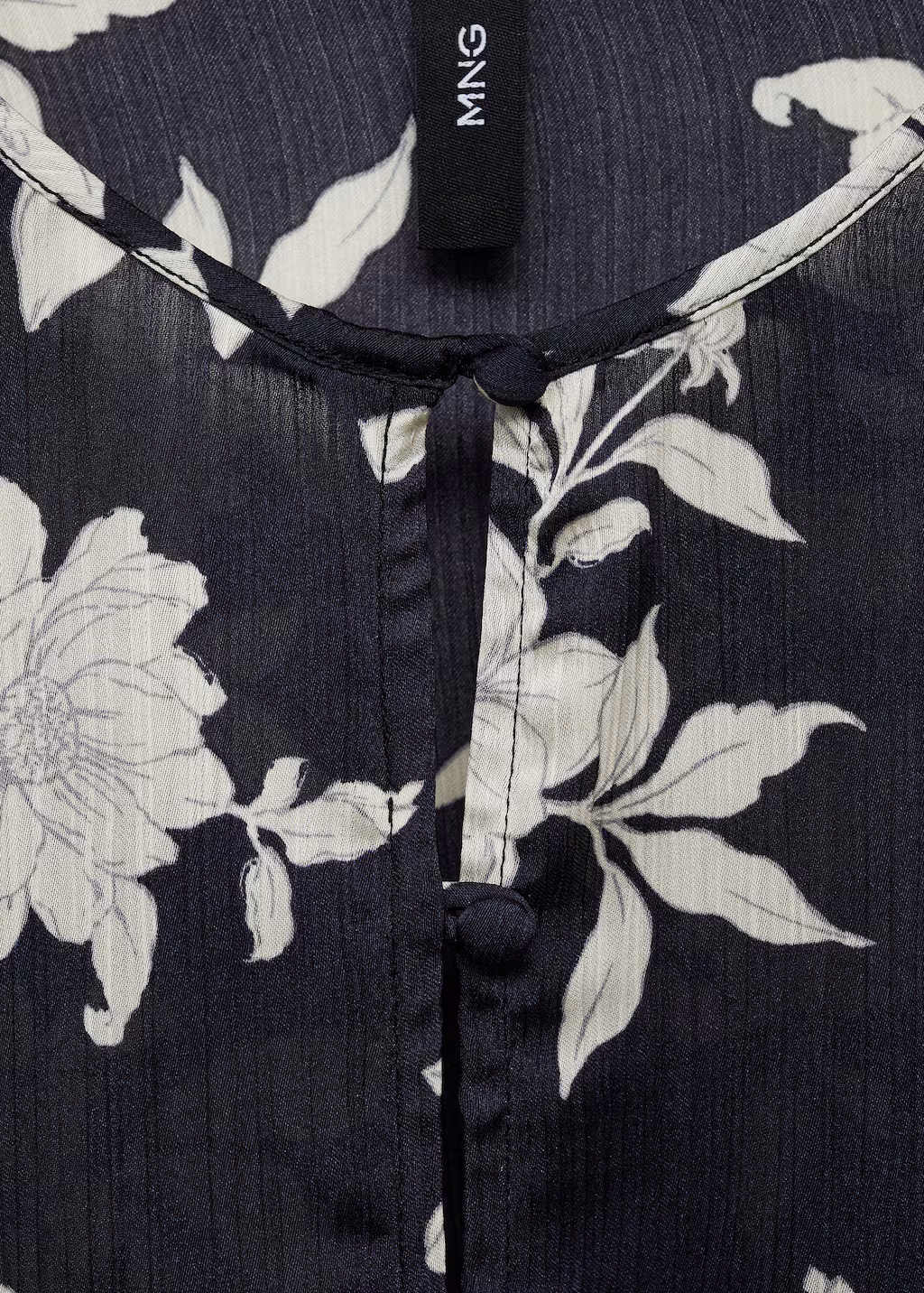 Floral print blouse - Black