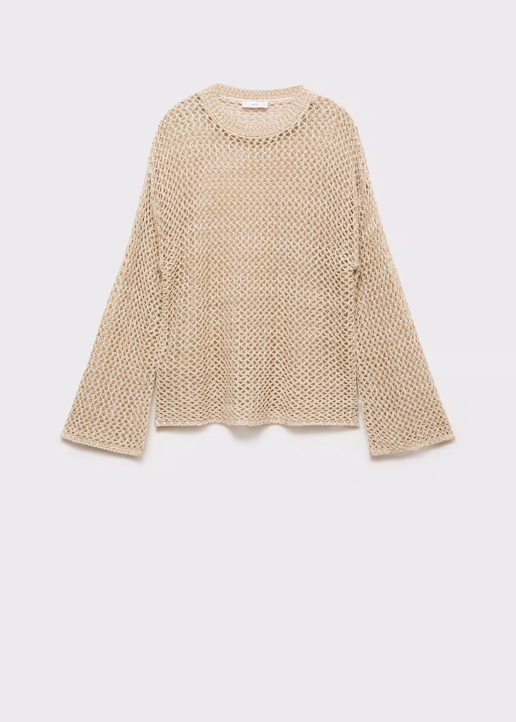 Openwork knit sweater - Beige