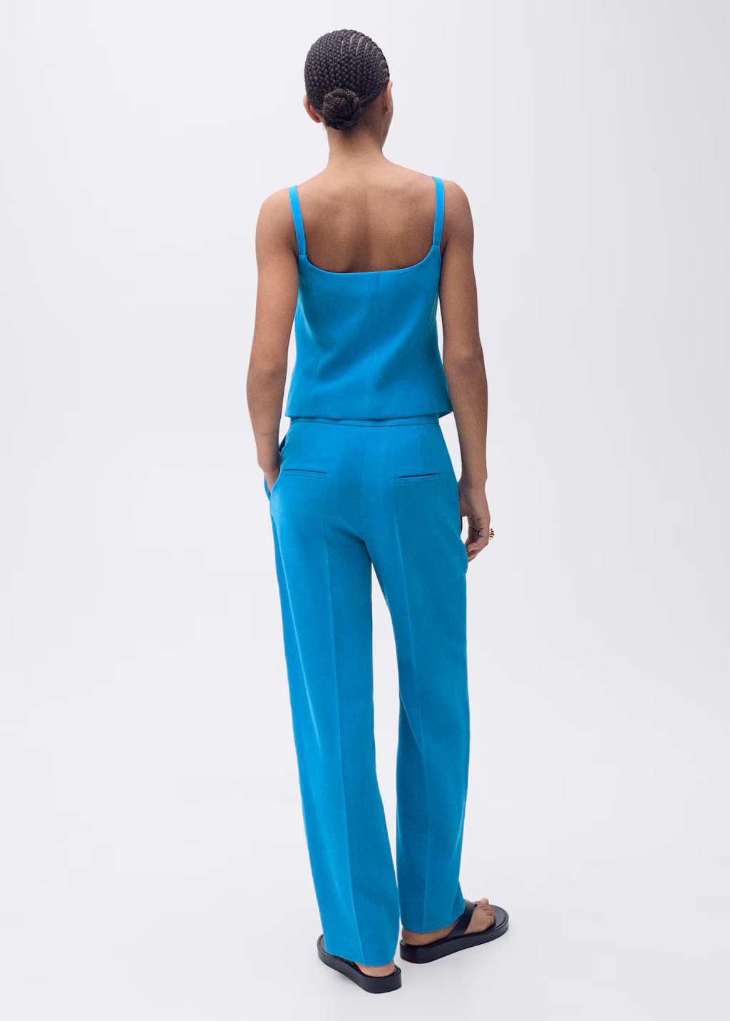 Suit waistcoat with open back - Ecru