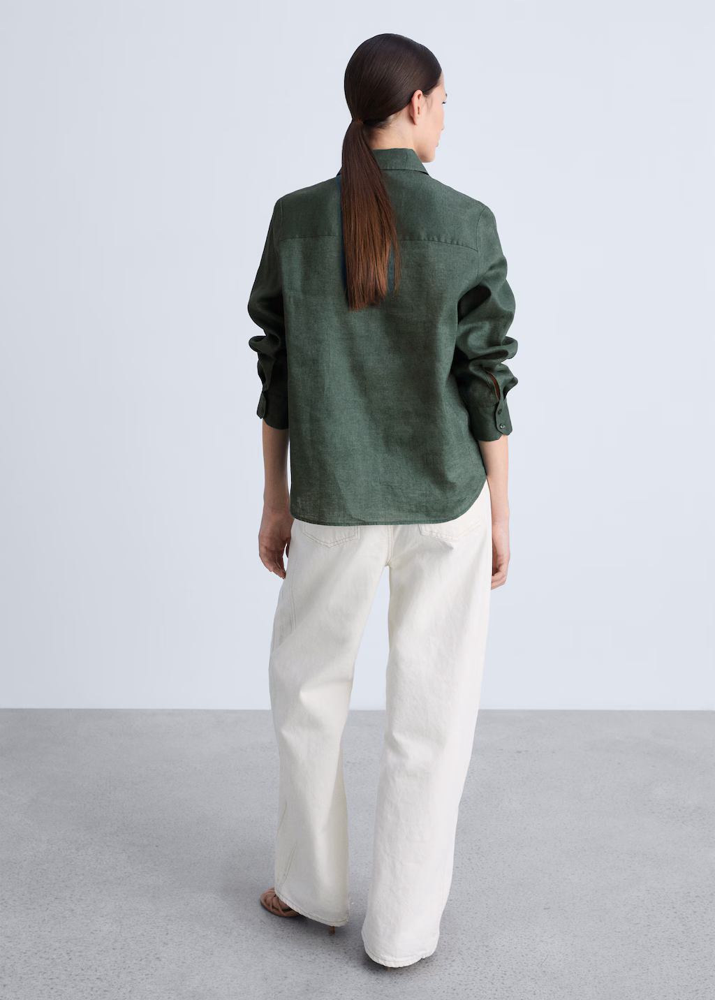Pocket linen shirt - Off White