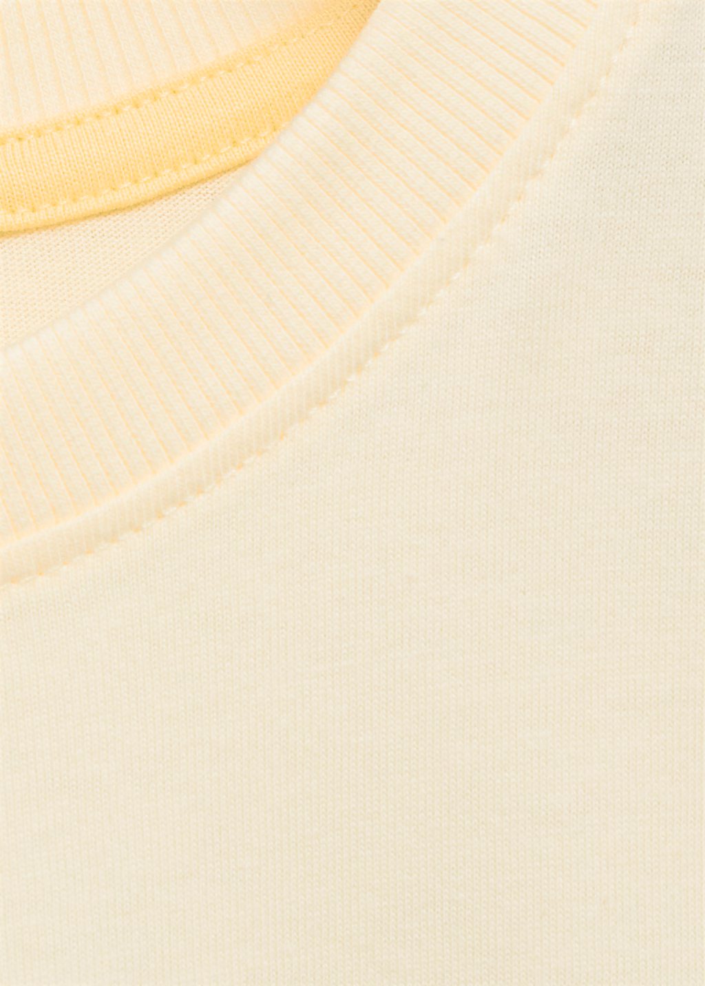 Cotton t-shirt with printed drawing - Yellow
