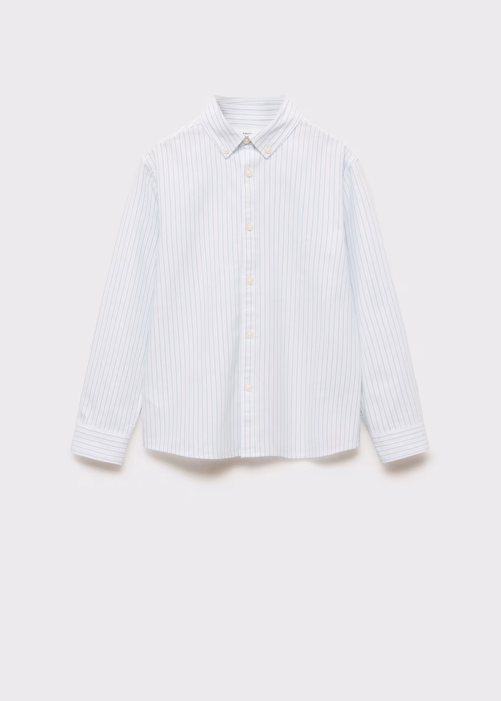 100% cotton Oxford striped shirt - Aqua Green