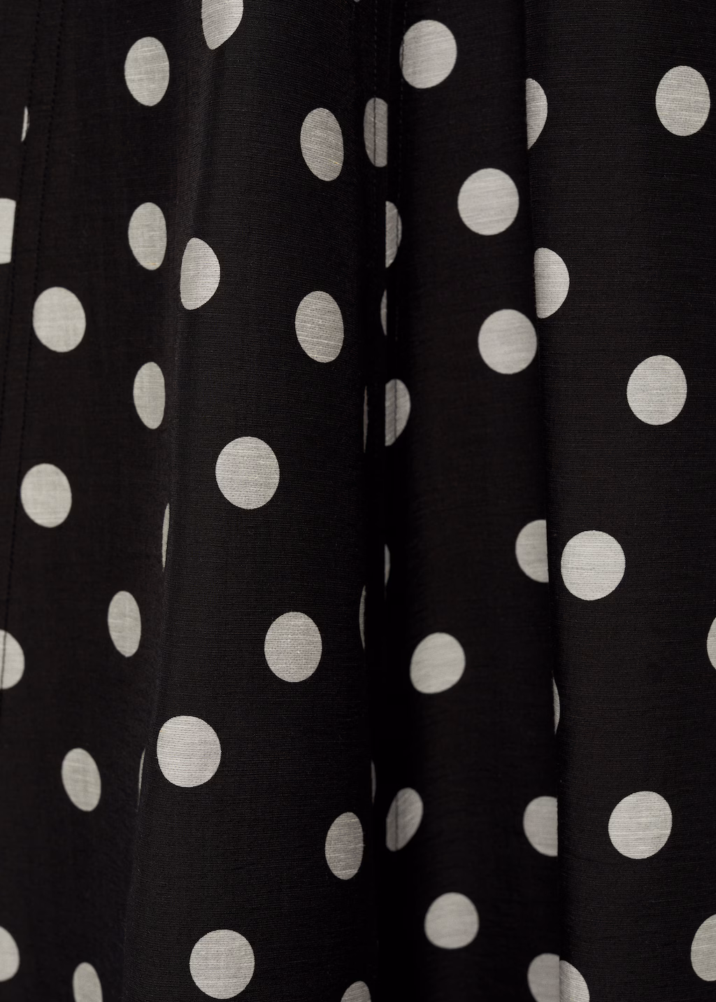 Strapless polka dot dress - Black