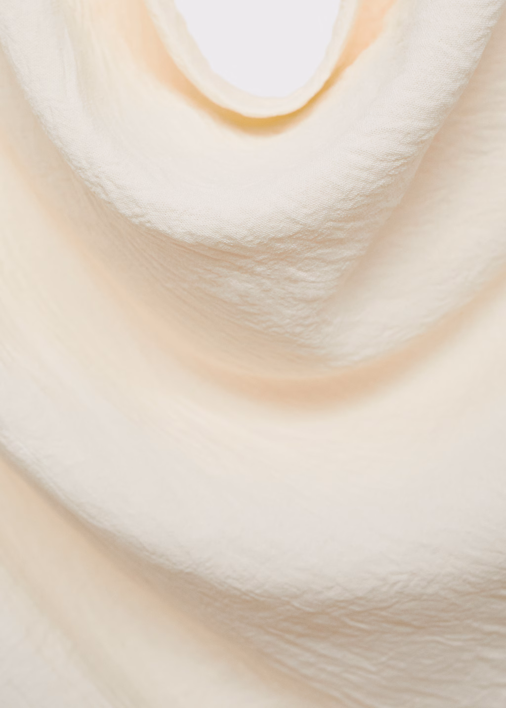 Asymmetric ruched top - Caramel