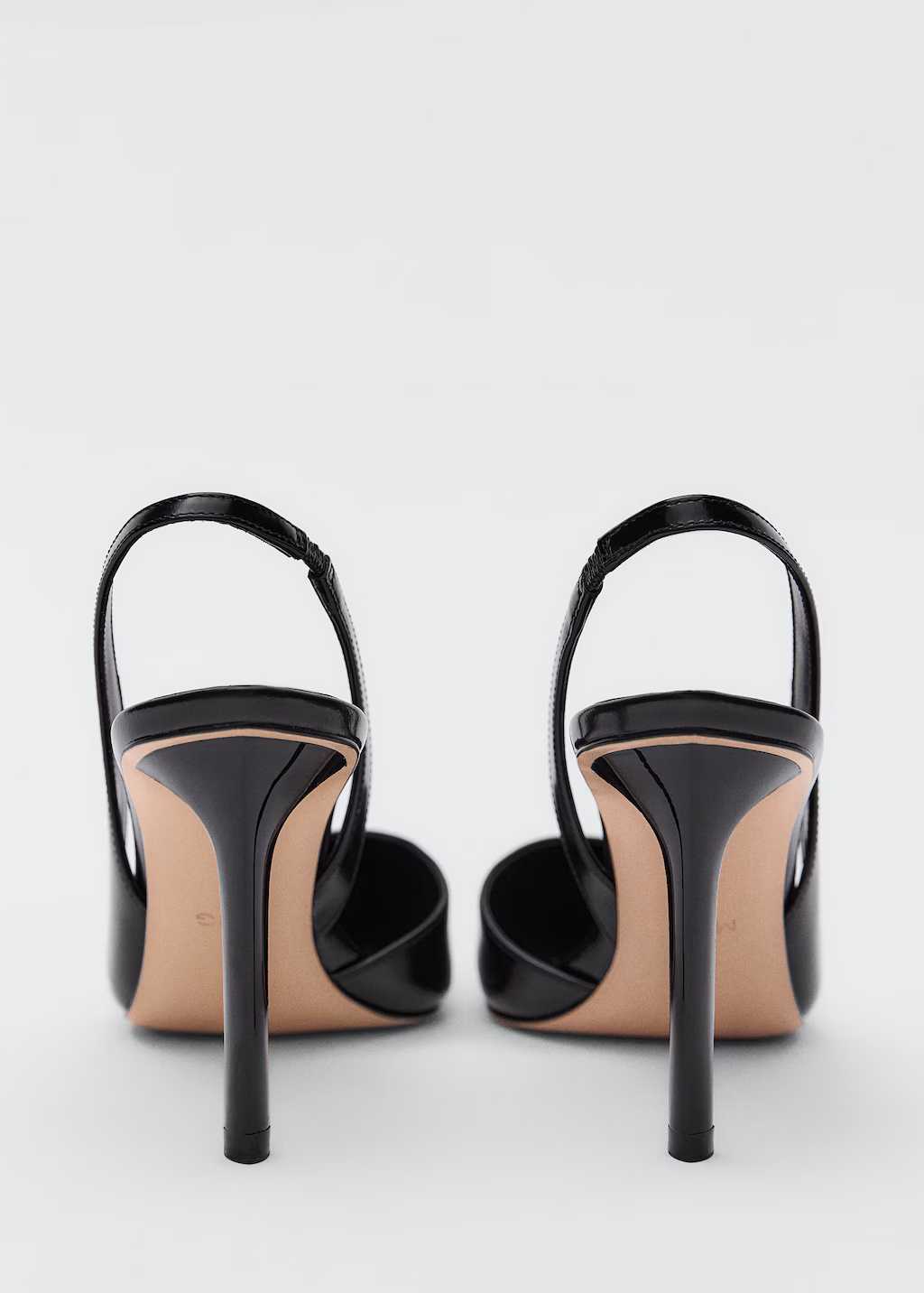 Heel leather shoes - Black