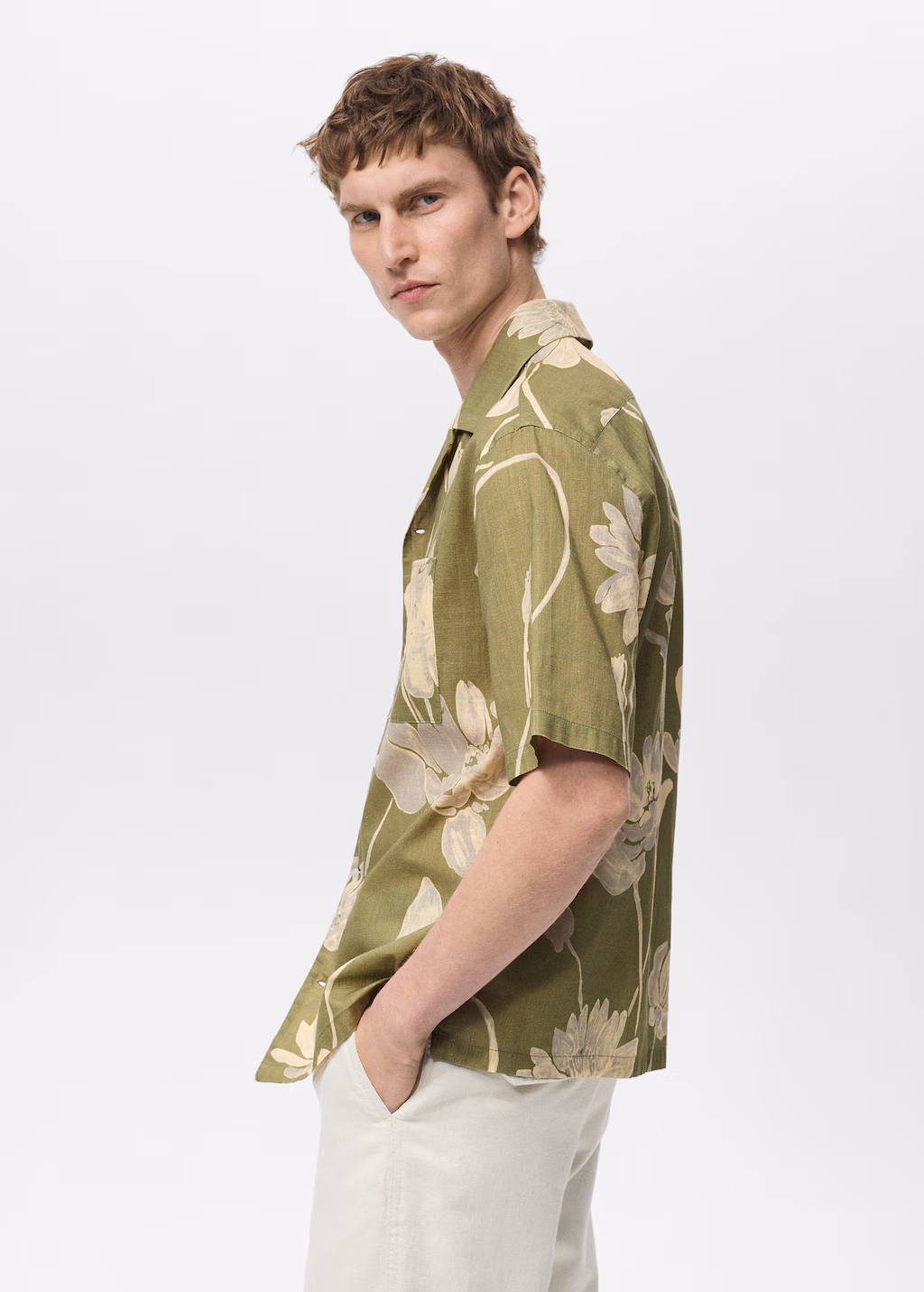 Floral print shirt - Green
