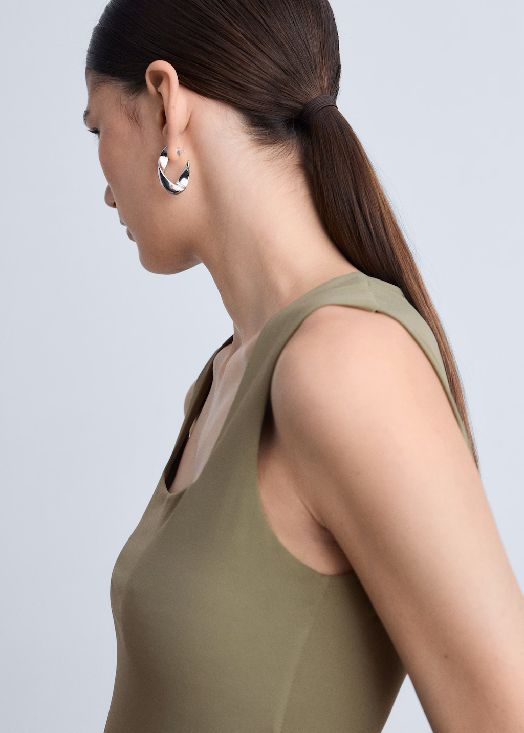 Square-neck strappy top - Off White