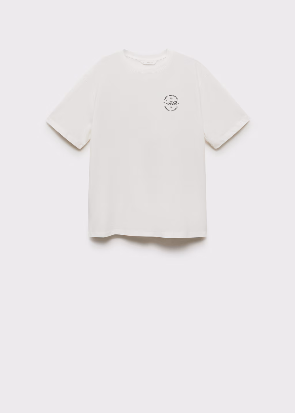 Printed cotton-blend t-shirt - Off White