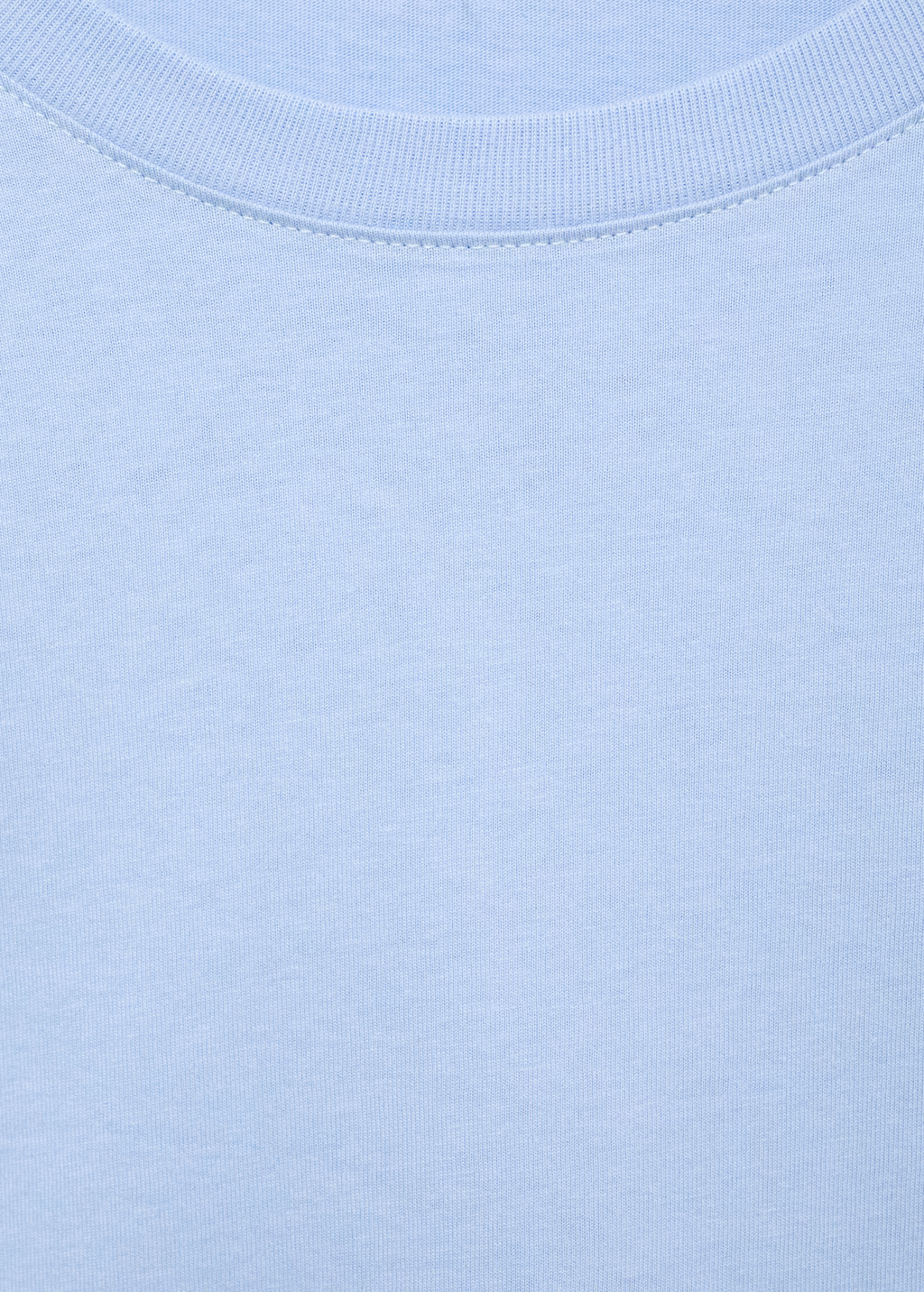 Message cotton T-shirt - Sky Blue